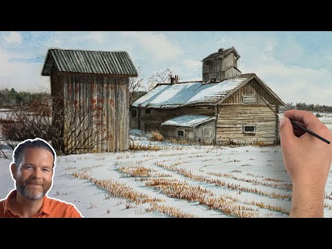 Видео: Послойная акварель — секрет создания ярких пейзажей