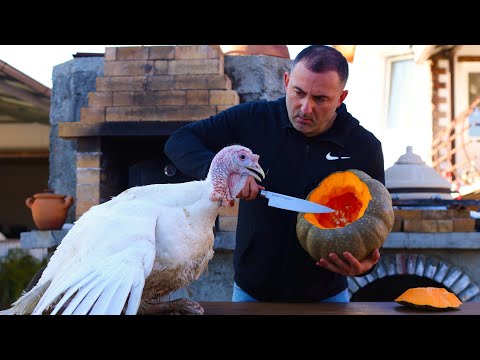 Видео: МЯСО 🥩 в ТЫКВЕ. ИНДЕЙКА ЗАПЕЧЁННАЯ в ТЫКВЕ. ENG SUB