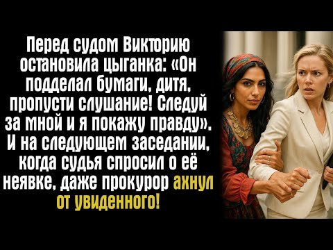 Видео: Перед судом Викторию остановила цыганка: «Он подделал бумаги, дитя, пропусти слушание! Следуй за...