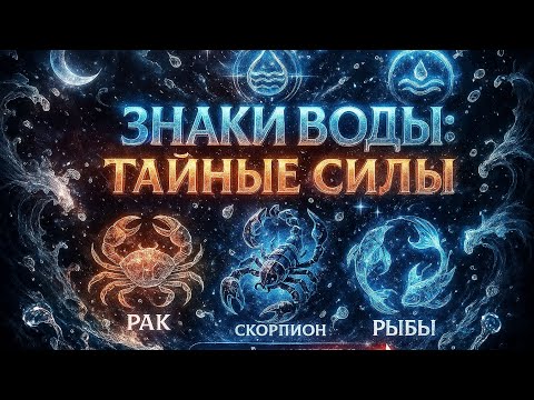 Видео: «Водные знаки Зодиака: эмоции, интуиция и секреты характера»