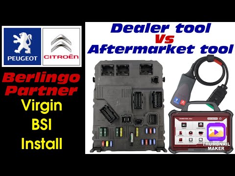 Видео: Установка Peugeot Partner - Citroen Berlingo Virgin BSI: Aftermarket tool vs. Dealer tool: Diagbo...