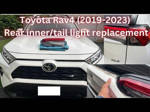 Видео: Замена заднего фонаря Toyota RAV4 (2019-2023). Как заменить сломанный задний фонарь.