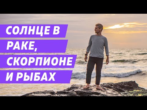 Видео: СОЛНЦЕ В РАКЕ, СКОРПИОНЕ И РЫБАХ