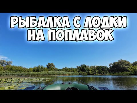 Видео: Рыбалка с лодки на поплавок!