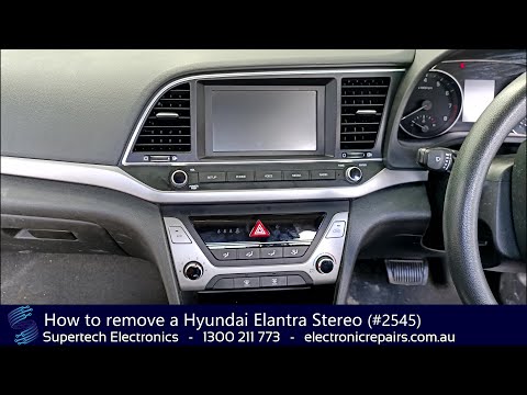Видео: Как снять магнитолу Hyundai Elantra (#2545)