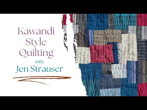 Видео: Введение в шитье в стиле каванди