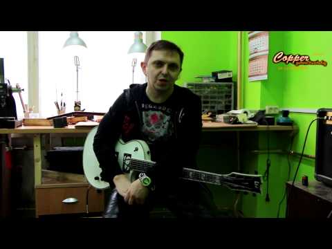 Видео: Алексей Страйк в гитарной мастерской Copperguitars.ru