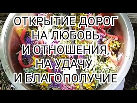 Видео: ЧИСТКА - ОТКРЫТИЕ ДОРОГ НА ЛЮБОВЬ И ОТНОШЕНИЯ, УДАЧУ И БЛАГОПОЛУЧИЕ