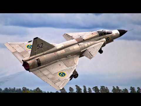 Видео: Saab-37 Вигген: истребитель, который разворачивался на шоссе и обманывал SR-71 | История