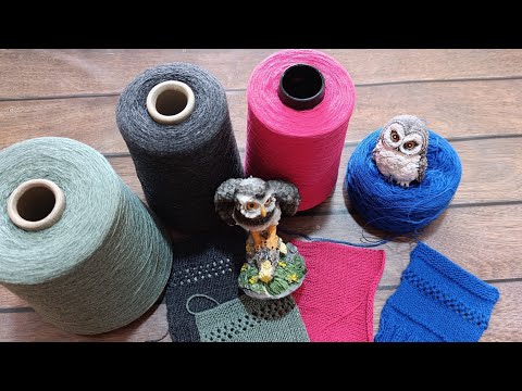 Видео: 🦉Вяжу образцы 💪. Подбираю пряжу для нового проекта 🧶.