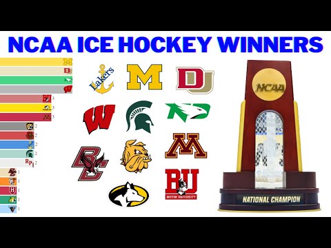 Видео: Все чемпионы NCAA по хоккею с шайбой | Frozen Four