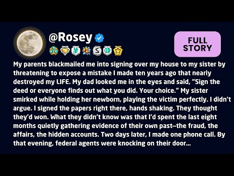 Видео: Мои родители шантажировали меня, заставляя переписать мой дом на сестру, угрожая разоблачить...