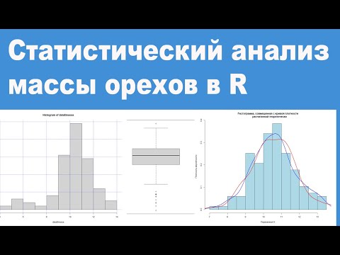 Видео: Статистический анализ массы орехов в R
