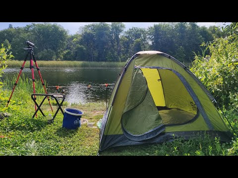 Видео: ЛОВЛЯ НА ФИДЕР С НОЧЁВКОЙ. НЕ МОГУ ПОДНЯТЬ СО ДНА. Ловля Леща 24 часа