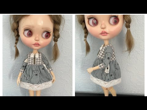 Видео: платье для куклы + как сделать выкройку | dress for doll