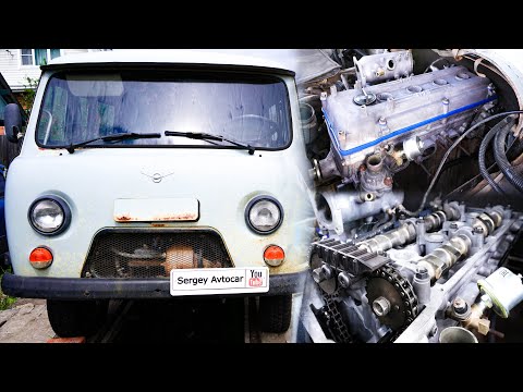 Видео: УАЗ "БУХАНКА" УСТАНОВКА РАСПРЕДВАЛОВ,ЦЕПЕЙ, МЕТОК ФАЗ ГРМ  ЗМЗ 409.