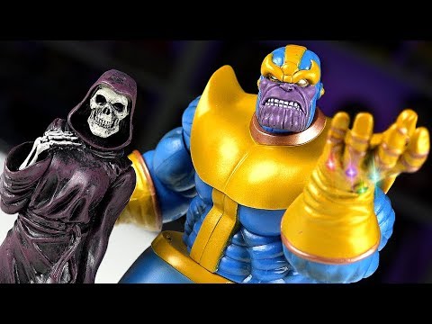 Видео: Фигурки ТАНОСА и СМЕРТИ от Marvel Select!
