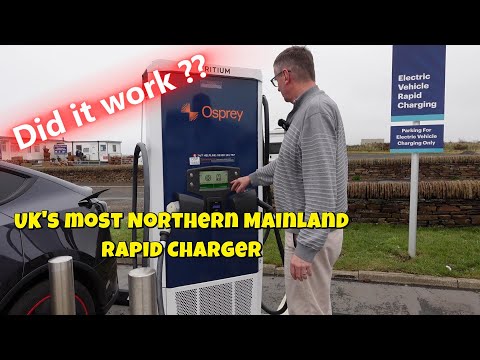 Видео: Самая северная в Великобритании станция быстрой зарядки электромобилей. Сработало?