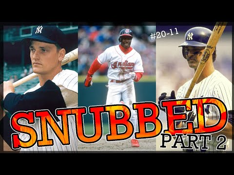 Видео: ЕЩЕ 10 НЕВКЛЮЧЕННЫХ В ЗАЛ Славы МЛБ (11–20) Кто должен быть в ЗАЛЕ Славы...