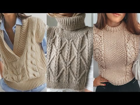 Видео: ВЯЗАНАЯ БЕЗРУКАВКА И ЖИЛЕТКА ОСЕНЬ-ЗИМА 💕СТИЛЬНЫЕ УЗОРЫ И МОДЕЛИ