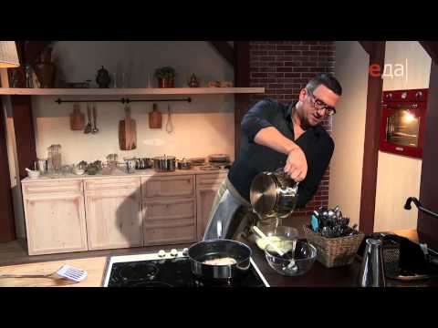 Видео: Пюре из цветной капусты с оригинальным свиным шницелем