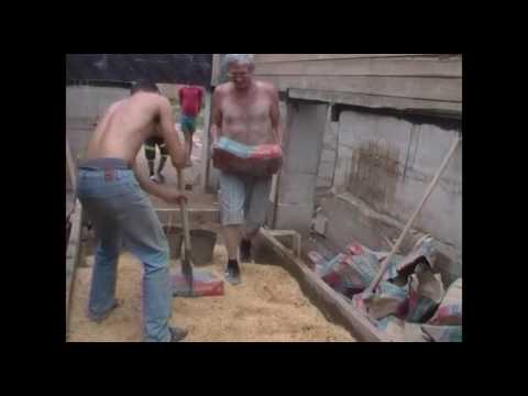 Видео: Опилкобетон, замес мотоблоком, 100 вёдер сразу. prproj