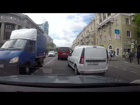 Видео: Проезд через Могилев со стороны Шклова на Бобруйск (с севера на юго-запад).