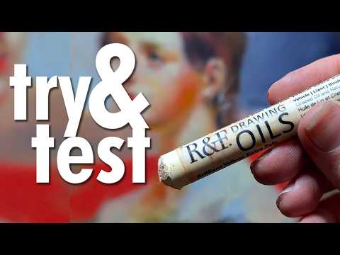Видео: Попробуйте и протестируйте: R&F Drawing Oils — как рисовать масляной пастелью (которая действител...