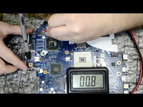 Видео: Ремонт материнской платы ноутбука La-7912p
