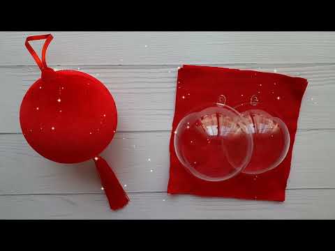 Видео: Как обтянуть шар бархатом.