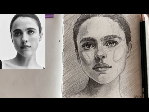 Видео: how to draw a portrait | секреты рисования портрета ✍🏼