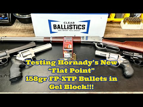 Видео: Пули Hornady FP-Flat Point XTP калибра .357mag 158 гран протестированы в гелевых блоках с 5 вариа...