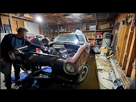 Видео: УСТАНОВКА ДВИГАТЕЛЯ Z28 Camaro 1973 ГОДА И ВЫХЛОПНОЙ СИСТЕМЫ MAGNAFLOW... И ПЕРВЫЙ ЗАПУСК В МАШИН...