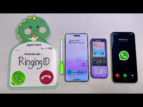 Видео: Доска для рисования против iPhone 17 вечера против Nokia 228 против Galaxy a24 входящий звонок