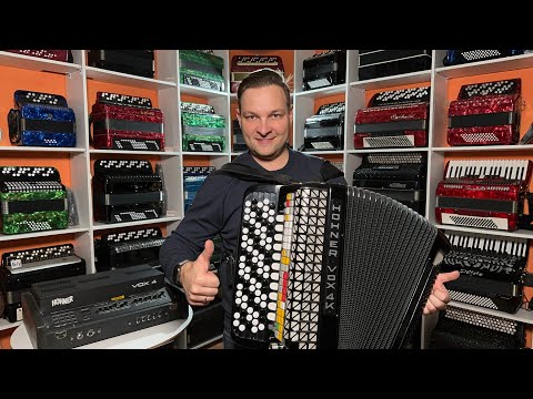 Видео: Очень интересный электробаян Hohner vox 4k к 125-летию компании