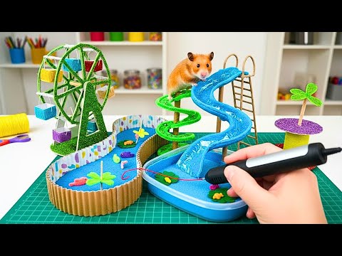 Видео: 🐹 3D-Приключения для Хомяка: Тарелка 🛸, Площадка 🎢 и Аквапарк 💦