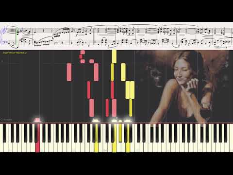 Видео: Утомлённое солнце (Танго)  (Ноты и Видеоурок для фортепиано) (piano cover)