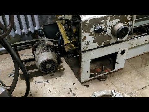 Видео: Ремонт токарного станка. Замена и ремонт  основного эл. двигателя.