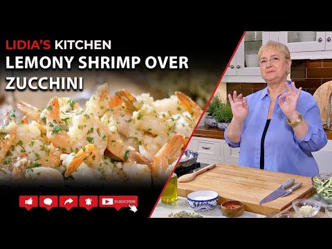 Видео: Креветки с лимоном и цуккини