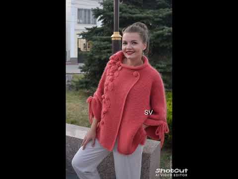 Видео: кардиганы и кофты вязаные спицами.