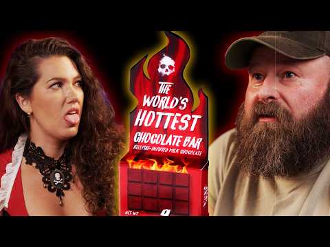 Видео: Самая острая плитка шоколада в мире (9 000 000 Сковиллов)