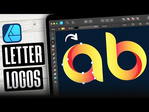 Видео: Создание буквенных логотипов с помощью Affinity Designer