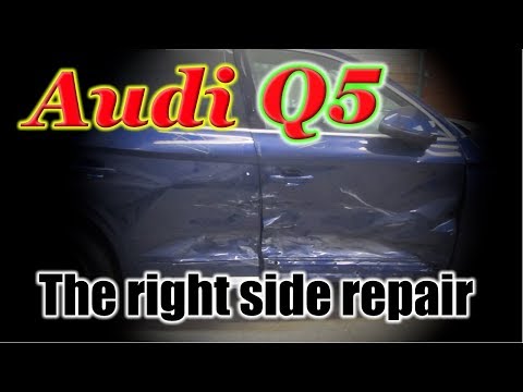 Видео: Audi Q5. The right side repair. Ремонт правой стороны.