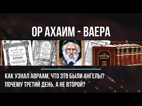 Видео: Как узнал Авраам, что это были ангелы? Почему третий день, а не второй по Ор аХайм. Глава Ваера 5781
