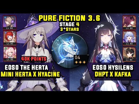 Видео: E0 Herta Carry и E0 Hysilens DoT Team с DHPT (3 звезды) Pure Fiction 4 Honkai Star Rail 3.6
