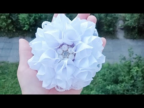 Видео: Пышный бант из ленты 2.5см/Ribbon Bow/Tutorial/DIY