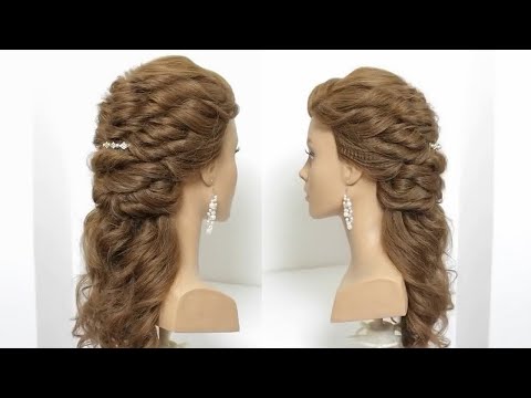 Видео: Легкая и быстрая прическа на средние и длинные волосы.  Прическа на каждый день