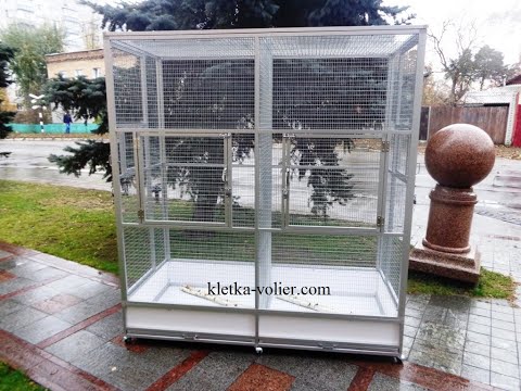 Видео: Вольер для корелл и волнистых попугаев. Наконец-то сделали!!! Размер 2 х 2 х 0.8 м.