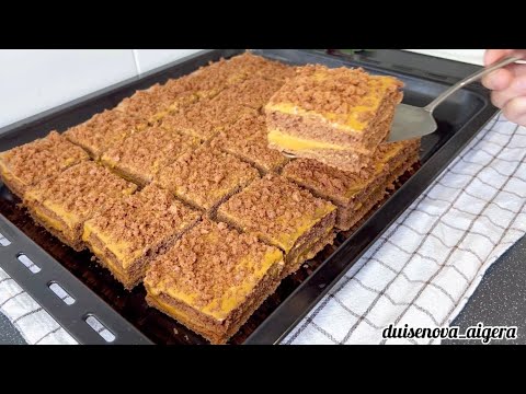Видео: Көп адамға арналған үлкен бюджетный торт 😍. Сливкисіз оңай торт