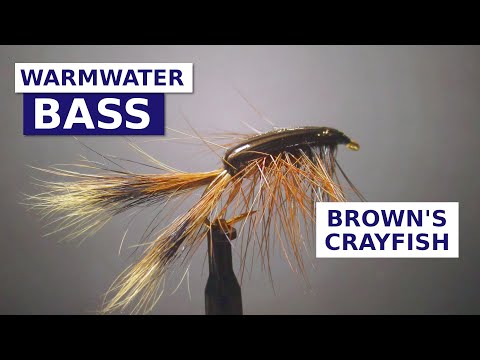 Видео: Вязание мушки для простого рака (шаблон Don Brown Crawdad Fly)